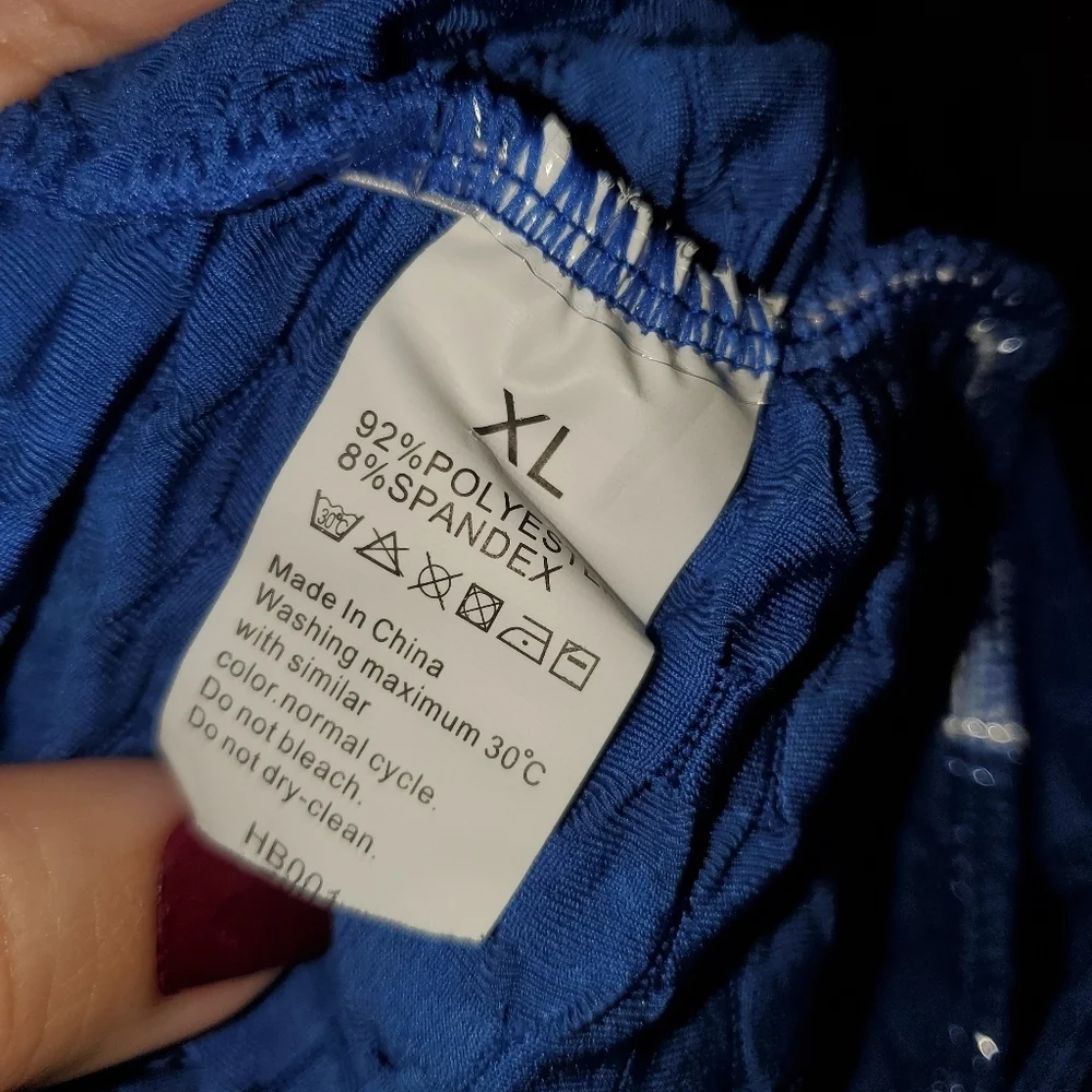 NEW Royal Blue High-Waisted Yoga Scrunch Shorts